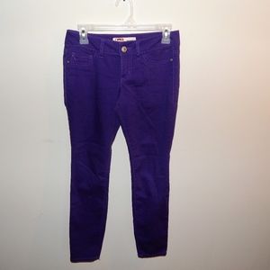 LEI Ashley Lowrise Skinny Purple Jeans Size 3R
